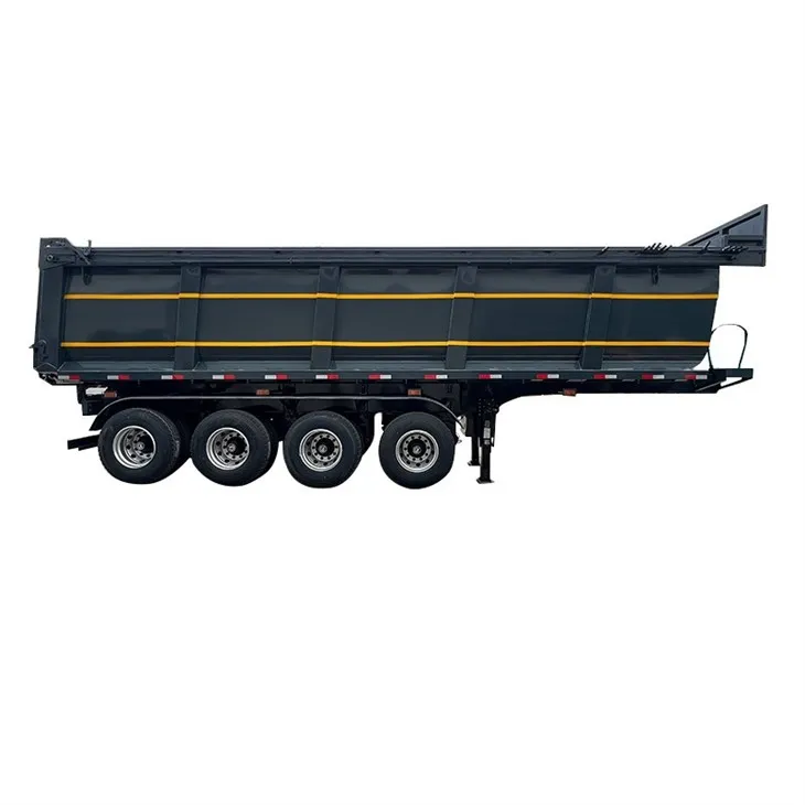 4 Axle Rear Dump Semi Trailer 24/7 Service For Global Clients factory 4 Axle Rear Dump Semi Trailer 24/7 Service For Global Clients factory