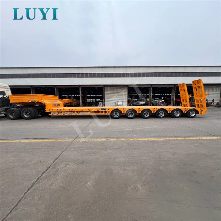 6 Axle Extendable Low Bed Trailer factory