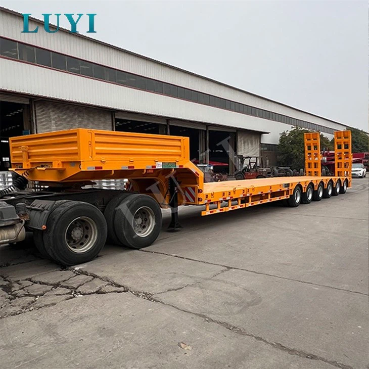6 Axle Extendable Low Bed Trailer high quality
